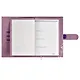 Ежедневник-органайзер недат. А6+ 80л 126х174 "Тиволи глосс" лиловый, иск.кожа, интегр.переплет, иснение фольгой, магнит.клапан , офсет, ляссе - фото 6