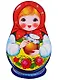 Плакат вырубной "Матрешка" - фото 1