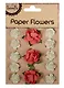 Набор для творчества, Цветы Paper Flower 3 больш.+10маленьк., красные и рисовые - фото 1
