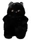 Мягкая игрушка Кот с желтыми глазами (черный) (40см) (12-09602026-L3) - фото 1