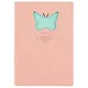 Книга для записей «Butterfly», розовая, 80 листов, А6+ - фото 1
