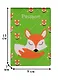 Обложка для паспорта Лиса на зеленом фоне (ПВХ бокс) - фото 2