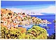 Набор для раскрашивания по номерам ТМ Рыжий Кот Холст 40х50см Милый городок у моря Х-9197 - фото 3