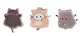 Набор значков Котики Cute (3шт) (ПВХ) (4см) (12-81541-202510-SPT-39) (ассорти) - фото 5