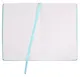 Книга для записей А5 96л кл. "Joy Book. Ментоловый" иск.кожа, тонир.блок, скругл.углы, ляссе, резинка, карман на задн.форзаце - фото 4