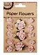 Набор для творчества, Цветы Paper Flower 3 больш.+10маленьк., розовые - фото 1