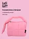 Косметичка стеганная с объёмной ручкой (фуксия) (текстиль, PU) (19х13см) - фото 1