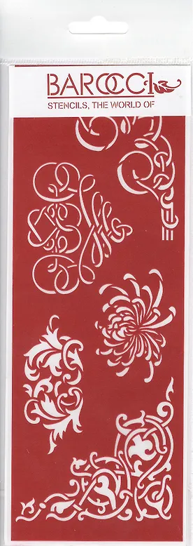 Трафарет Barocci универсальный Угол арабский + астра 8,5х23см ТУ-18 - фото 1