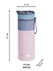 Дорожная бутылка для горячих и холодных напитков Asobu Aspen Пастельно-розовый цвет (600 мл) (69741) - фото 4