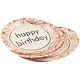 Набор бумажных тарелок Happy birthday на розовом фоне (18 см) (6 шт) (12-01582-G2) - фото 1