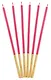 Набор свечей для торта Red (красные) (6шт) (15см) (12-7color-candle_15) - фото 3