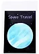 Блок бумаги самоклеящийся 70*70мм "Spase Travel", ассорти, инд.уп. - фото 5