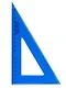 Угольник 18 см 45*90*45, в ассортименте - фото 4