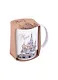Кружка Москва ХВБ 500мл фарфор ч/б рисунок (060-50-19-BL) - фото 2
