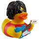 Игрушка для ванной, уточка резиновая FUNNY DUCKS "Уточка рокер"  (1948) - фото 1