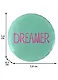 Значок круглый Dreamer (мятный) (металл) (38см) (ЗН2021-005) - фото 2