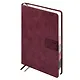 Ежедневник дат. 2026г. А5 176л "Тиволи глосс" бордовый, кожзам, тв.переплет, блинт.тиснение, офсет, справ.мат-лы, вырубка, закругл.углы, 2 ляссе, инд.уп - фото 3