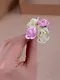 Набор для творчества. Цветы "Paper Flower", 3 больших + 10 маленьких, молочные и розовые - фото 4