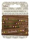 Лента жаккардовая, Handmade кофе, 15мм, 1м, SCB390703 - фото 1