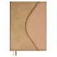 Ежедневник недат. А5+ 160л 155*220 "Пике" бежевый, кожзам, тв.переплет, метал.декор, тиснение фольгой, магнит.клапан, офсет, ляссе, подар.упаковка - фото 1