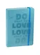 Книга для записей А5 96л "Love" бирюзовая,  Link Art - фото 1