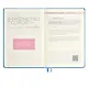 Ежедневник недат. А5 160л "5 шагов к счастью" Мотивационный, голубой, иск.кожа "джинс", тв.переплет, тисн.фольгой, офсет, ляссе - фото 7