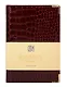 Ежедневник дат. 2026г. А5 176л "Business Premium. Grand croco" бордо, 7Б, иск.кожа, обл.поролон, тв.переплет, мет.уголки, тонир.блок, зол.торец, справ.мат-лы, 2 ляссе, инд.уп - фото 1