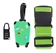Travel набор Бирка, замочек и ремень для багажа (зеленый) (12-travel22-B3) - фото 3