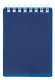 Блокнот А7 80л кл. "CANVAS" синий, пласт.обл, спираль - фото 1