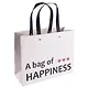 Пакет А4 24,5*19,5*9,5 "A bag of happiness" нейтр., бум.мат.ламинат - фото 1