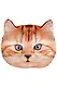 Игрушка, Подушка-игрушка Кошка рыжая 42*20*38см - фото 1