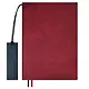 Ежедневник недат. А5+ 160л 175x245 "Шеврет" бордовый, иск.кожа, мягкий переплет, блинт.тиснение, офсет, ляссе. - фото 1