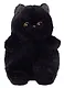 Мягкая игрушка Кот с желтыми глазами (черный) (40см) (12-09602026-L3) - фото 2