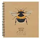 Скетчбук 190*190 30л "DRAFT and CRAFT. Bee", 180г/м2, обложка крафт картон, евроспираль - фото 1