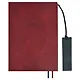 Ежедневник недат. А5+ 160л 175x245 "Шеврет" бордовый, иск.кожа, мягкий переплет, блинт.тиснение, офсет, ляссе. - фото 9
