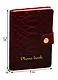 Алфавитная книга на кнопке Lezar А7+, 64 листа, вишня - фото 3