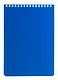 Блокнот А5 60л "Синий" гребень, перфорация на отрыв, лакированный, BRAUBERG - фото 1