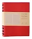Ежедневник недат. А6 152л "Today" красный, иск.кожа, интегр.переплет, тонир.блок, евроспираль, инд.уп - фото 1