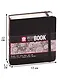 Скетчбук 12*12 80л "Sakura" черный, 140г/м2, тв.обл., Sakura - фото 2