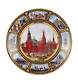 Магнит-тарелка Москва с подставкой (D7 К8) (фарфор) (026-7K8-20) - фото 1