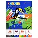 Бумага цветная 12цв 60л А4 "ТУКАН" двухсторонняя, немелованная, 80г/м2, склейка, инд.подвес - фото 1