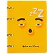 Тетрадь на кольцах в клетку Unnika, "Желтый смайл", 80 листов - фото 1