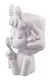 Кашпо-органайзер Девочка с леденцом (гипс) (8х13х7) (7503607) - фото 3