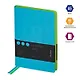 Ежедневник недат. А5 136л "Fuze. Бирюзовый"  иск.кожа, цветной срез - фото 2