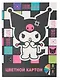 Картон цветной 8 цветов 8 листов А4 "Kuromi" немелованный, в папке - фото 1