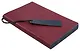 Ежедневник недат. А5 160л 146х211 мм "Шеврет" бордовый, иск.кожа, мягкий переплет, блинт.тиснение, офсет, закладка, 2 ляссе, инд.уп - фото 2
