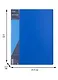 Папка 40ф А4 "STANDARD" пластик 0,6мм, синяя - фото 2