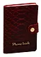 Алфавитная книга на кнопке Lezar А7+, 64 листа, вишня - фото 1