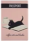 Обложка для паспорта Coffee cats and books (котенок) (ПВХ бокс) - фото 2