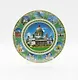 Тарелка фарфор Исаакиевский собор коллаж на зеленом 20 см [PL8-2000004] - фото 1
